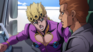 Giorno yells at a truck driver