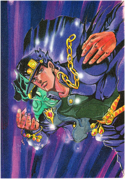 Marker art of DIO in the signature JoJo Pose from the promotional