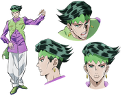 Key art of Rohan for the JoJo's Bizarre Adventure: Diamond is Unbreakable anime.