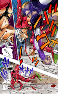 Fugo attacked by Man in the Mirror
