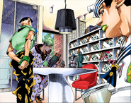 Jobin admiring his collections