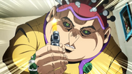 Polpo tasks Giorno with keeping his lighter lit