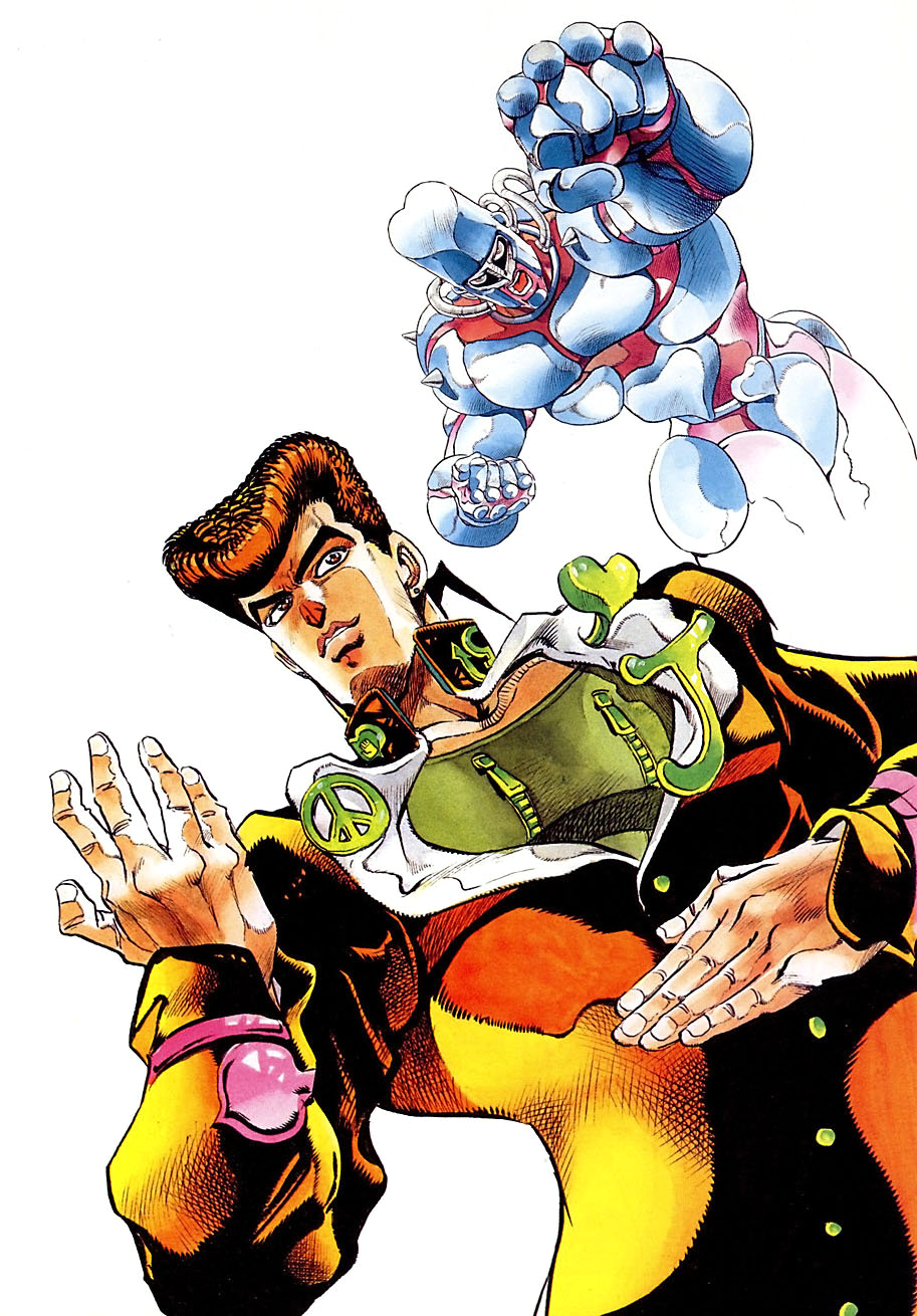 JoJo's Bizarre Adventure: Diamond is Unbreakable - Josuke Posing by  Hirohiko Araki