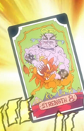 Tarot card representing Strength
