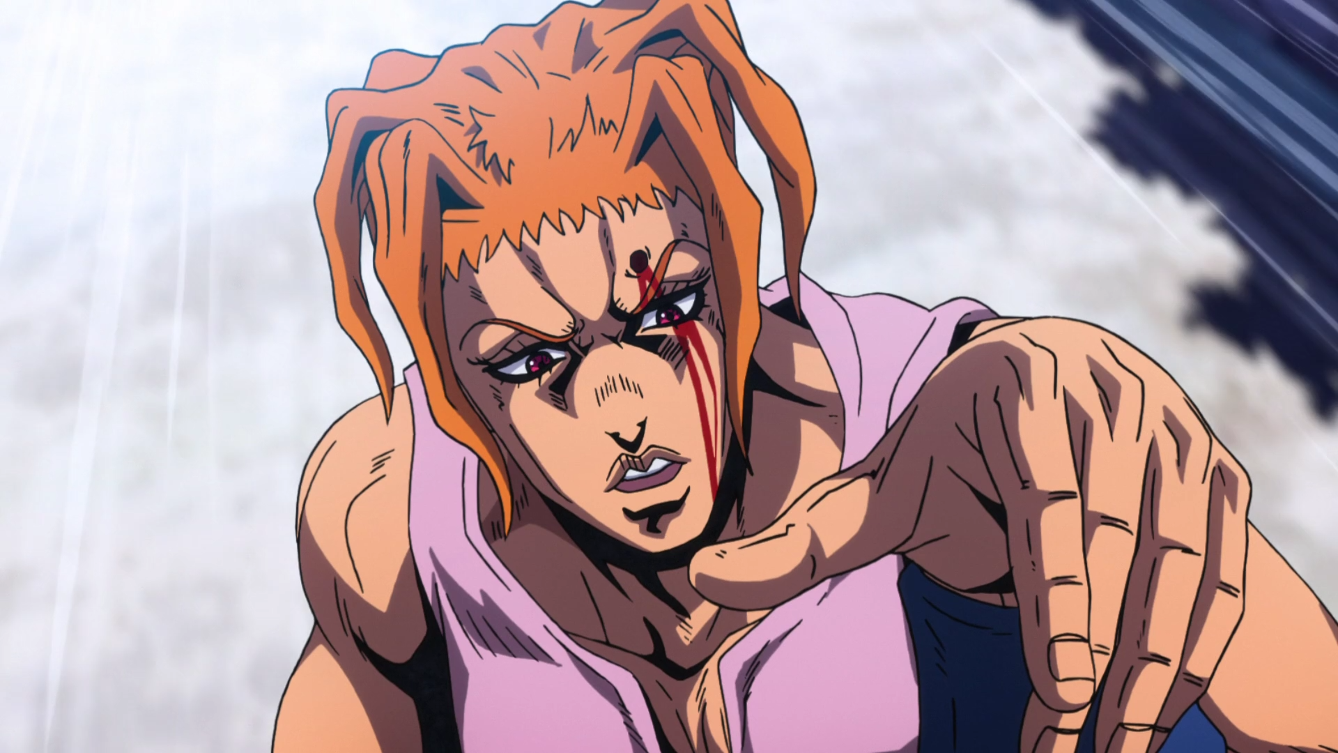 Joeschmo's Gears and Grounds: JoJo's Bizarre Adventure - Stone Ocean - Episode  8 - Prisoner Grabs Jolyne's Arm