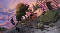Morgan on X: After being pierced by the arrow, Silver Chariot