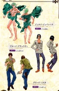 Alternate Costumes for Giorno, Bucciarati, and Mista