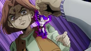KQ stops Kira punching.png (953 KB) Bites The Dust stopping a punch from its user.