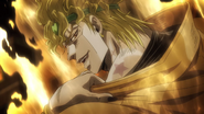 Showing off the Joestar birthmark on his body