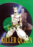 Concept Art de Killer Queen no artbook de Stands, JOJO A-GO!GO!.