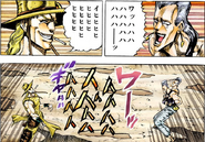 Hol Horse and Polnareff laugh