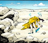 Midler after defeated in the manga