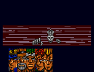 Justice attacks the Crusaders in JoJo's Bizarre Adventure (SFC Game)