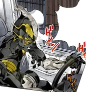 A forma parecida com humano de F.F. depois de seu corpo físico ser destruído