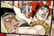 Squalo with Tiziano as they appear in GioGio's Bizarre Adventure's Story Drama