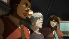 Joseph with his grandmother, Erina and new friend Smokey Brown