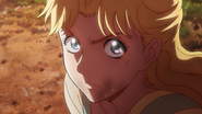 Erina glaring at Dio