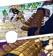 Being used to stop Gyro Zeppeli