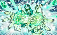 Hierophant Green using Emerald Splash