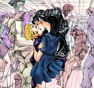 Sharing her first kiss with Koichi