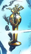 The trophy of the Steel Ball Run