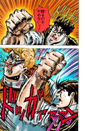 JoJo punching Dio