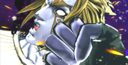 Star Platinum sucker-punches DIO.