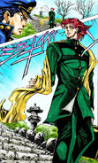 Kakyoin meets Jotaro for the first time