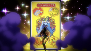 DIO's tarot card representing "The World"