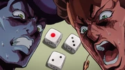 Josuke obviamente está trapaceando