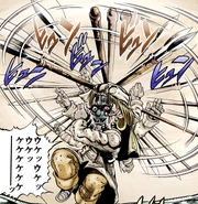 Ebony Devil (Форма Куклы) размахивает своим маленьким копьём