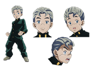 Key art of Koichi for the JoJo's Bizarre Adventure: Diamond Is Unbreakable anime.