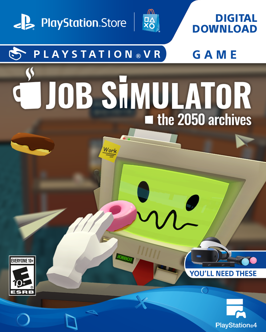 Симулятор playstation 4. Job Simulator. Игра job Simulator. Диск Джоб симулятор. Job Simulator PLAYSTATION 4.