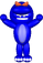 3D Blue Evil Barney