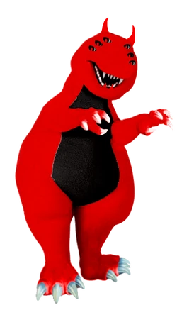 Devil Barney the Dinosaur | Joey Slikk Alt Wiki | Fandom
