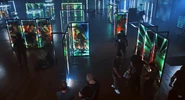 Top view of the exhibit room