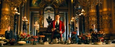 Vincent in his palace having dessert.