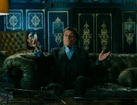 Winston hiding in the vault in John Wick: Chapter 3 – Parabellum.