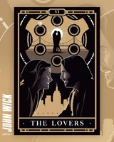 John and Helen Wick's tarot card