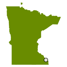 Winona, Minnesota map