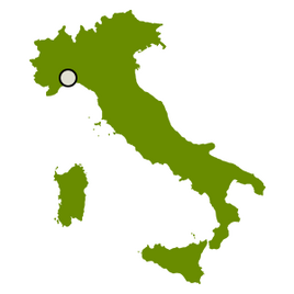 Genoa, italy map