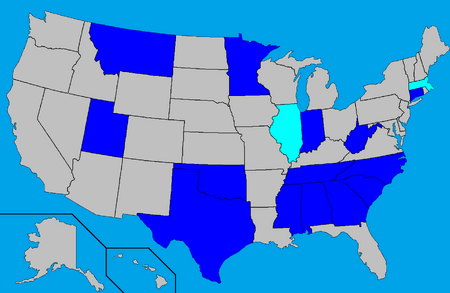 States without professional sports