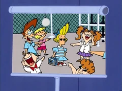 Carl as a child laughing at one of  pranks.