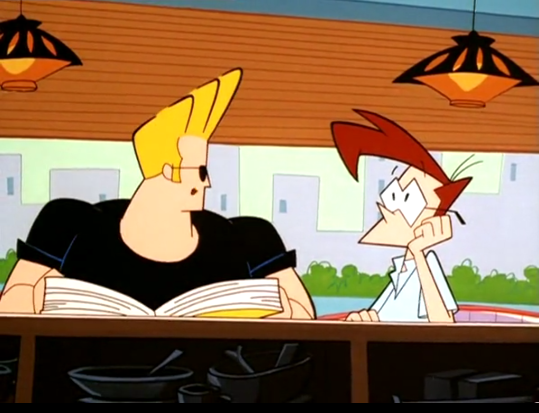 johnny bravo without glasses