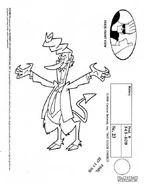 Model sheet of Derek.