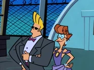 Johnny and Carl in their disguises.