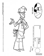 Character design model sheet.