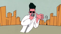 An animation cel from the short film.