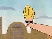 Johnny Stretching his neck out