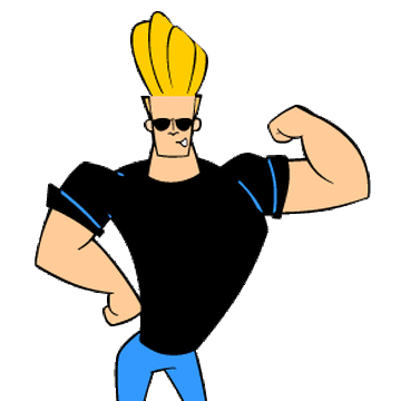 Yellow hair black shirt cartoon clearance
